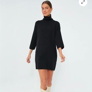 Tuckernuck Pomander Place Noir Vivienne Black Turtleneck Dress Size Small